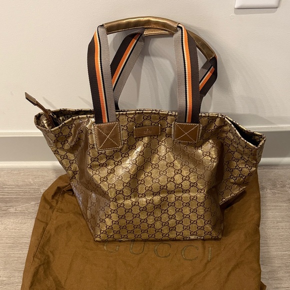 Gucci GG Crystal Sherry Line tote